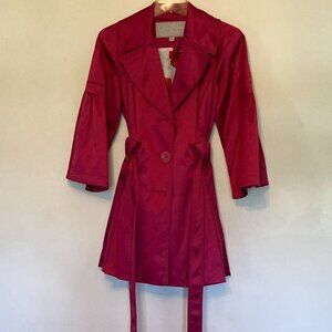 Jessica Simpson jacket pink small satin-like texture cotton polyester blend